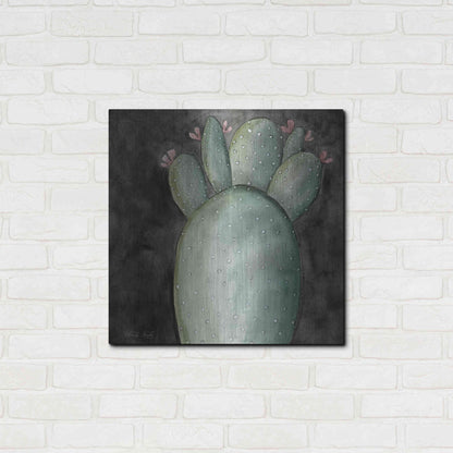 Luxe Metal Art 'Big Blooming Cactus I' by Cindy Jacobs, Metal Wall Art,24x24
