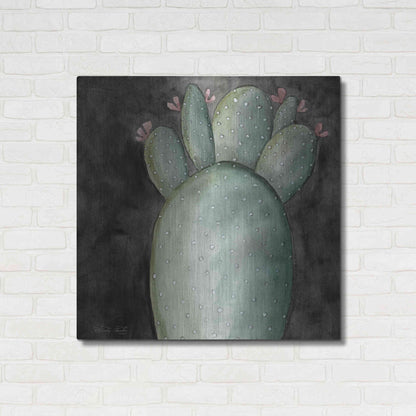 Luxe Metal Art 'Big Blooming Cactus I' by Cindy Jacobs, Metal Wall Art,36x36