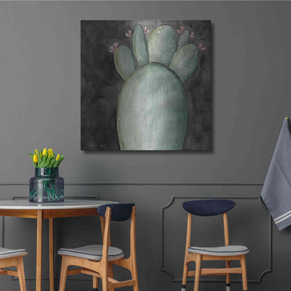 Luxe Metal Art 'Big Blooming Cactus I' by Cindy Jacobs, Metal Wall Art,36x36