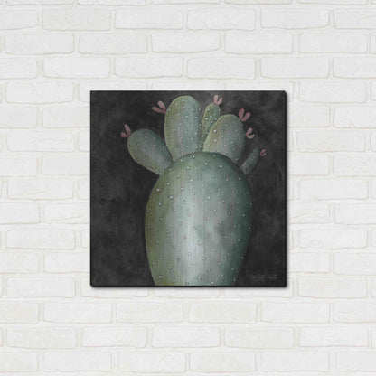 Luxe Metal Art 'Big Blooming Cactus II' by Cindy Jacobs, Metal Wall Art,24x24