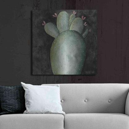 Luxe Metal Art 'Big Blooming Cactus II' by Cindy Jacobs, Metal Wall Art,36x36