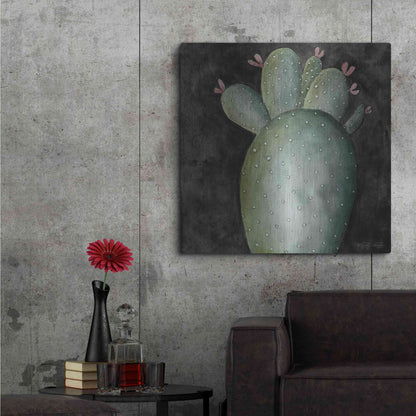 Luxe Metal Art 'Big Blooming Cactus II' by Cindy Jacobs, Metal Wall Art,36x36