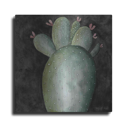 Luxe Metal Art 'Big Blooming Cactus II' by Cindy Jacobs, Metal Wall Art