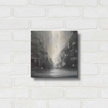 Luxe Metal Art 'Silver City' by Albena Hristova, Metal Wall Art,12x12