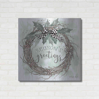 Luxe Metal Art 'Season's Greetings' by Cindy Jacobs, Metal Wall Art,36x36