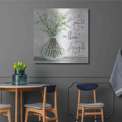 Luxe Metal Art 'Be Faithful' by Cindy Jacobs, Metal Wall Art,36x36