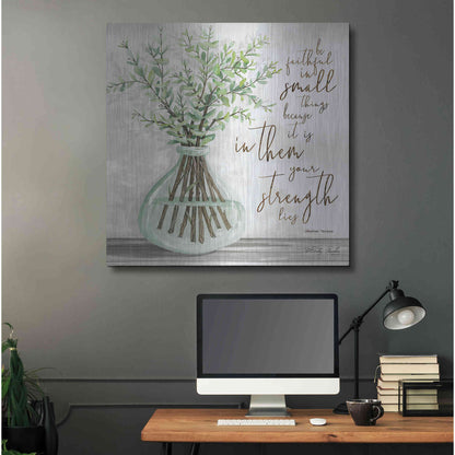 Luxe Metal Art 'Be Faithful' by Cindy Jacobs, Metal Wall Art,36x36