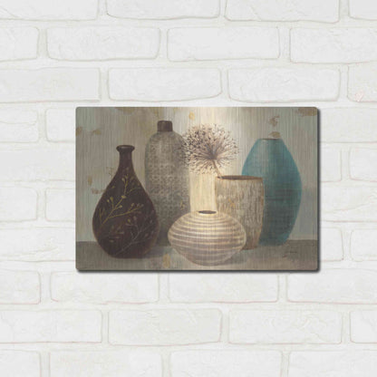 Luxe Metal Art 'Vessel Still Life II' by Albena Hristova, Metal Wall Art,16x12