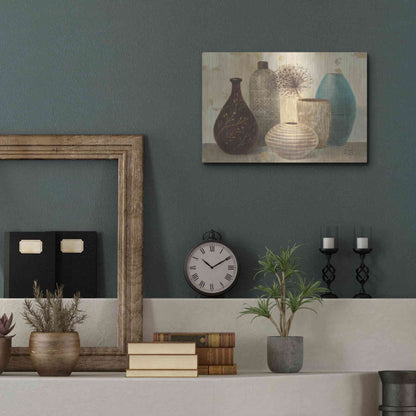 Luxe Metal Art 'Vessel Still Life II' by Albena Hristova, Metal Wall Art,16x12