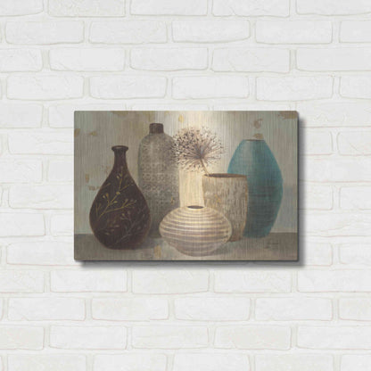 Luxe Metal Art 'Vessel Still Life II' by Albena Hristova, Metal Wall Art,24x16