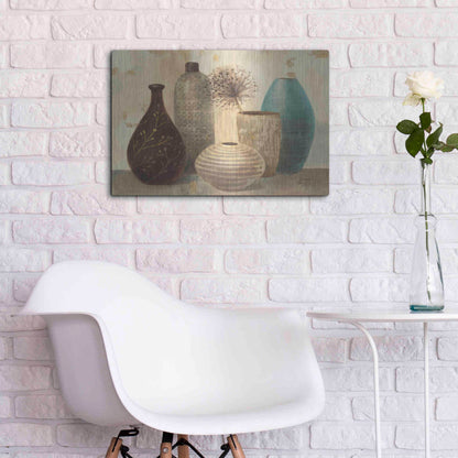 Luxe Metal Art 'Vessel Still Life II' by Albena Hristova, Metal Wall Art,24x16