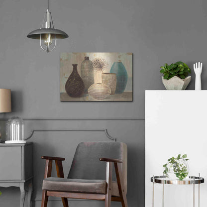 Luxe Metal Art 'Vessel Still Life II' by Albena Hristova, Metal Wall Art,24x16