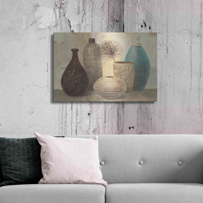 Luxe Metal Art 'Vessel Still Life II' by Albena Hristova, Metal Wall Art,36x24