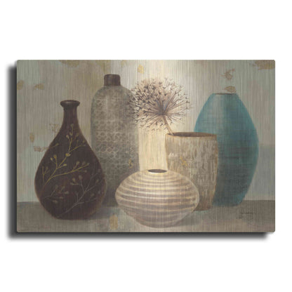 Luxe Metal Art 'Vessel Still Life II' by Albena Hristova, Metal Wall Art