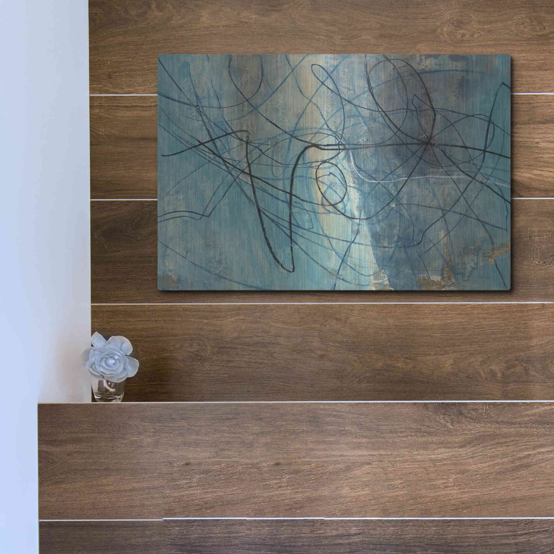 Luxe Metal Art 'To the Sea' by Albena Hristova, Metal Wall Art,16x12