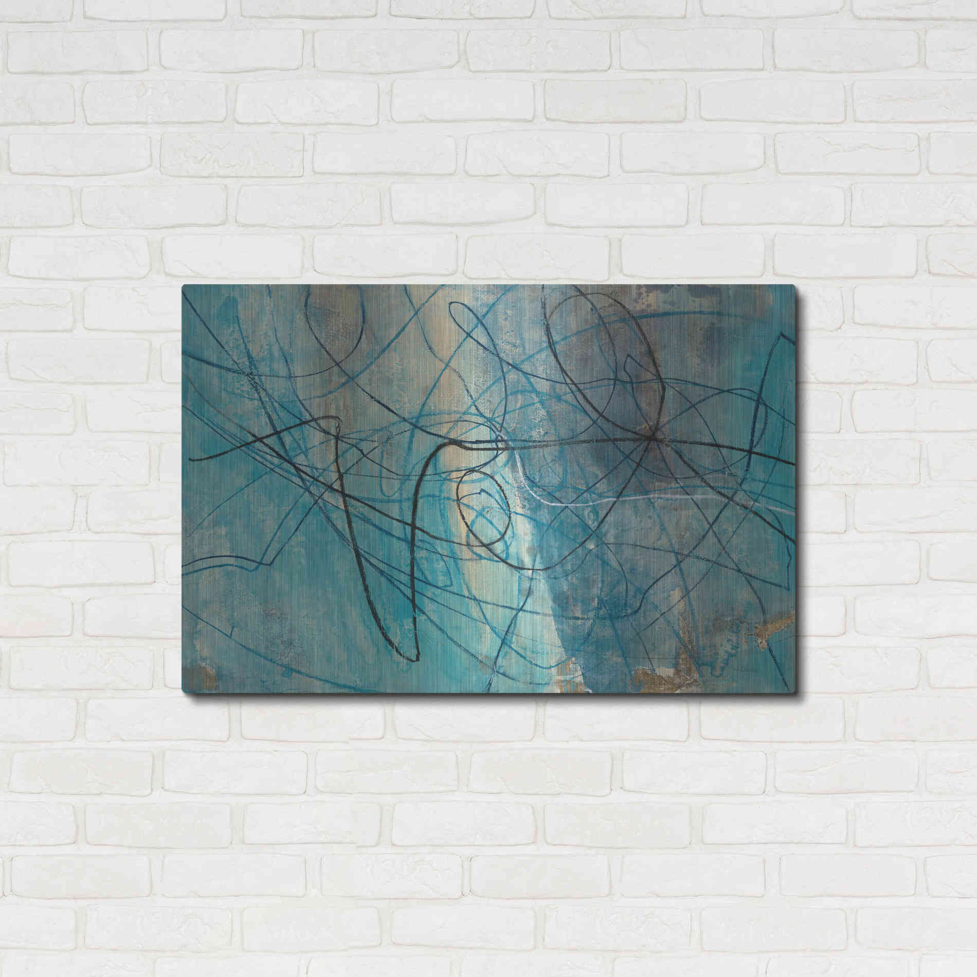 Luxe Metal Art 'To the Sea' by Albena Hristova, Metal Wall Art,36x24