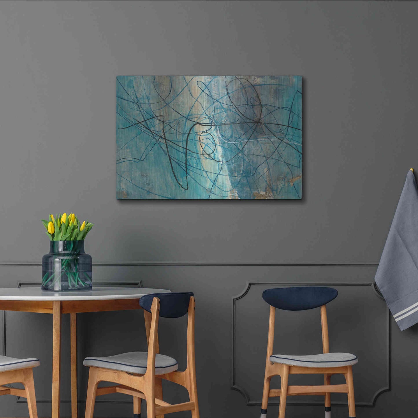 Luxe Metal Art 'To the Sea' by Albena Hristova, Metal Wall Art,36x24