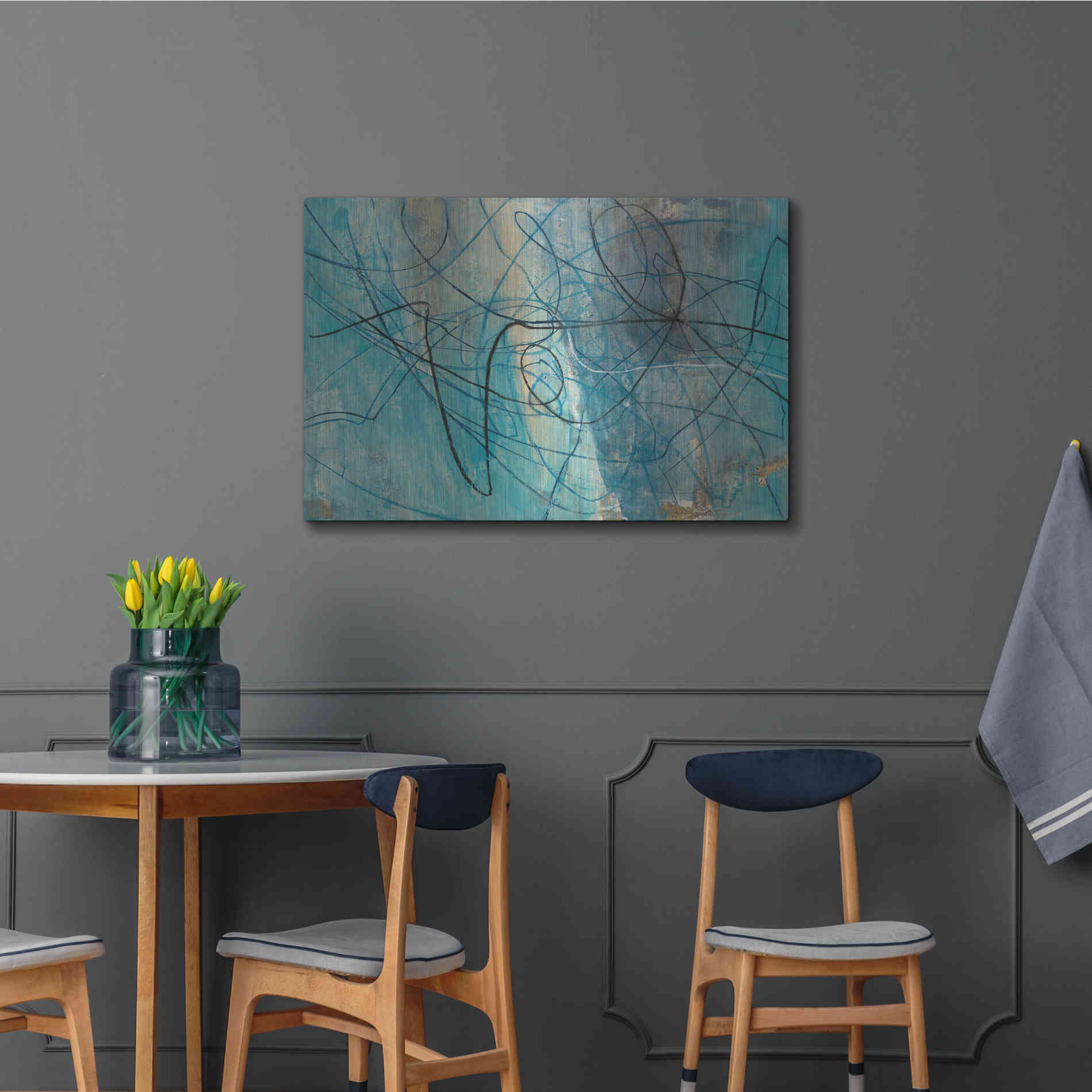 Luxe Metal Art 'To the Sea' by Albena Hristova, Metal Wall Art,36x24