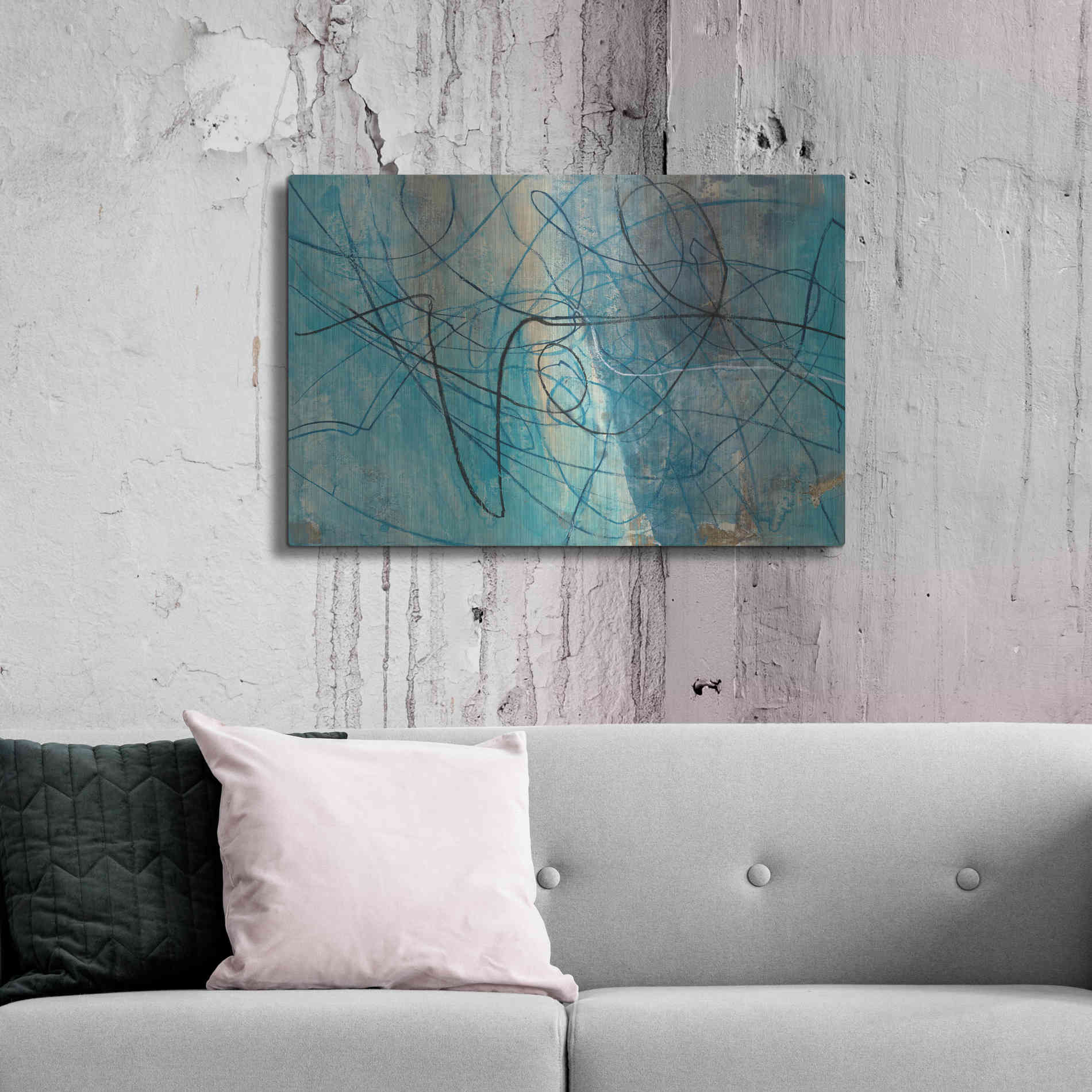 Luxe Metal Art 'To the Sea' by Albena Hristova, Metal Wall Art,36x24