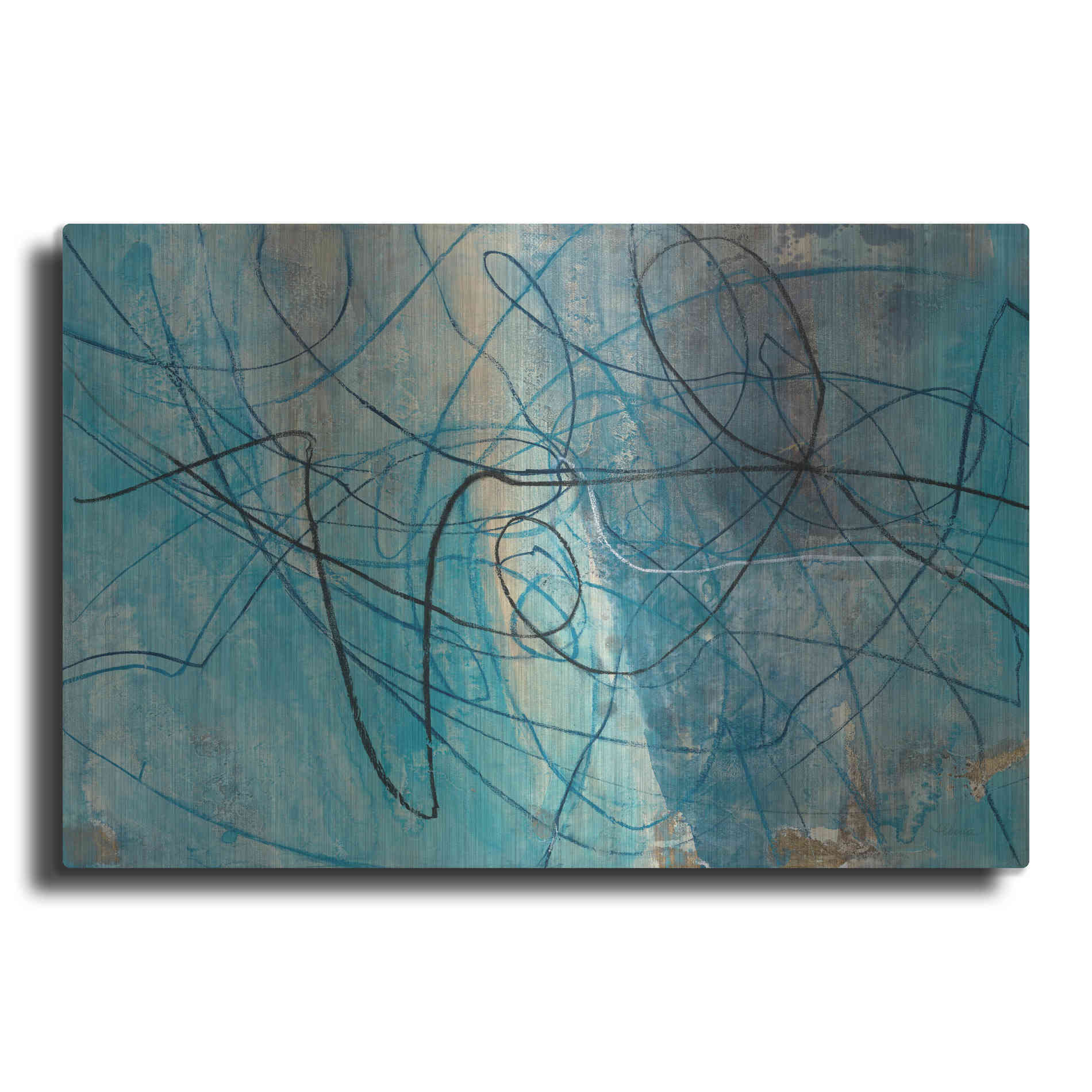 Luxe Metal Art 'To the Sea' by Albena Hristova, Metal Wall Art