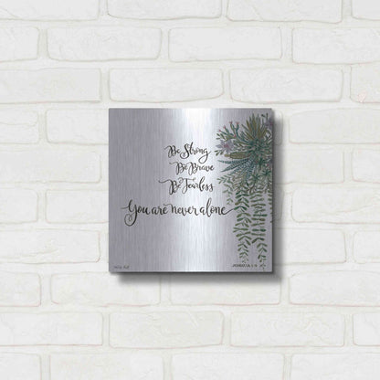 Luxe Metal Art 'Be Strong' by Cindy Jacobs, Metal Wall Art,12x12