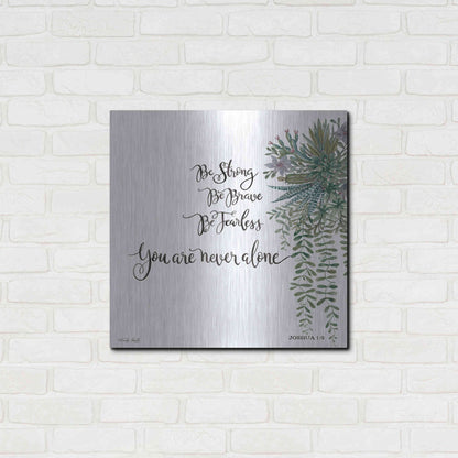 Luxe Metal Art 'Be Strong' by Cindy Jacobs, Metal Wall Art,24x24