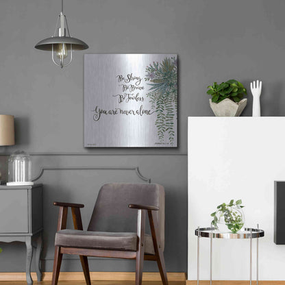 Luxe Metal Art 'Be Strong' by Cindy Jacobs, Metal Wall Art,24x24