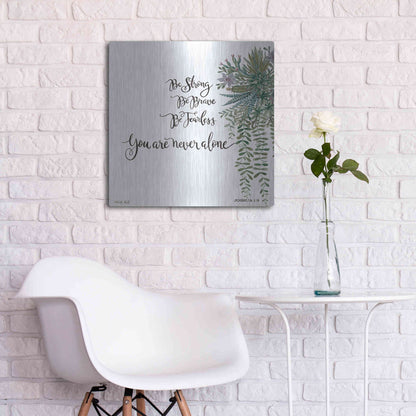 Luxe Metal Art 'Be Strong' by Cindy Jacobs, Metal Wall Art,24x24