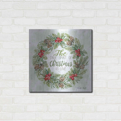 Luxe Metal Art 'True Spirit Wreath' by Cindy Jacobs, Metal Wall Art,24x24