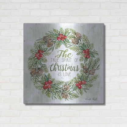 Luxe Metal Art 'True Spirit Wreath' by Cindy Jacobs, Metal Wall Art,36x36