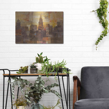 Luxe Metal Art 'Fireworks' by Albena Hristova, Metal Wall Art,16x12