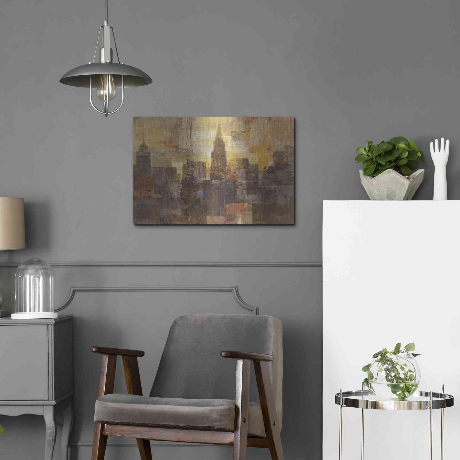 Luxe Metal Art 'Fireworks' by Albena Hristova, Metal Wall Art,24x16