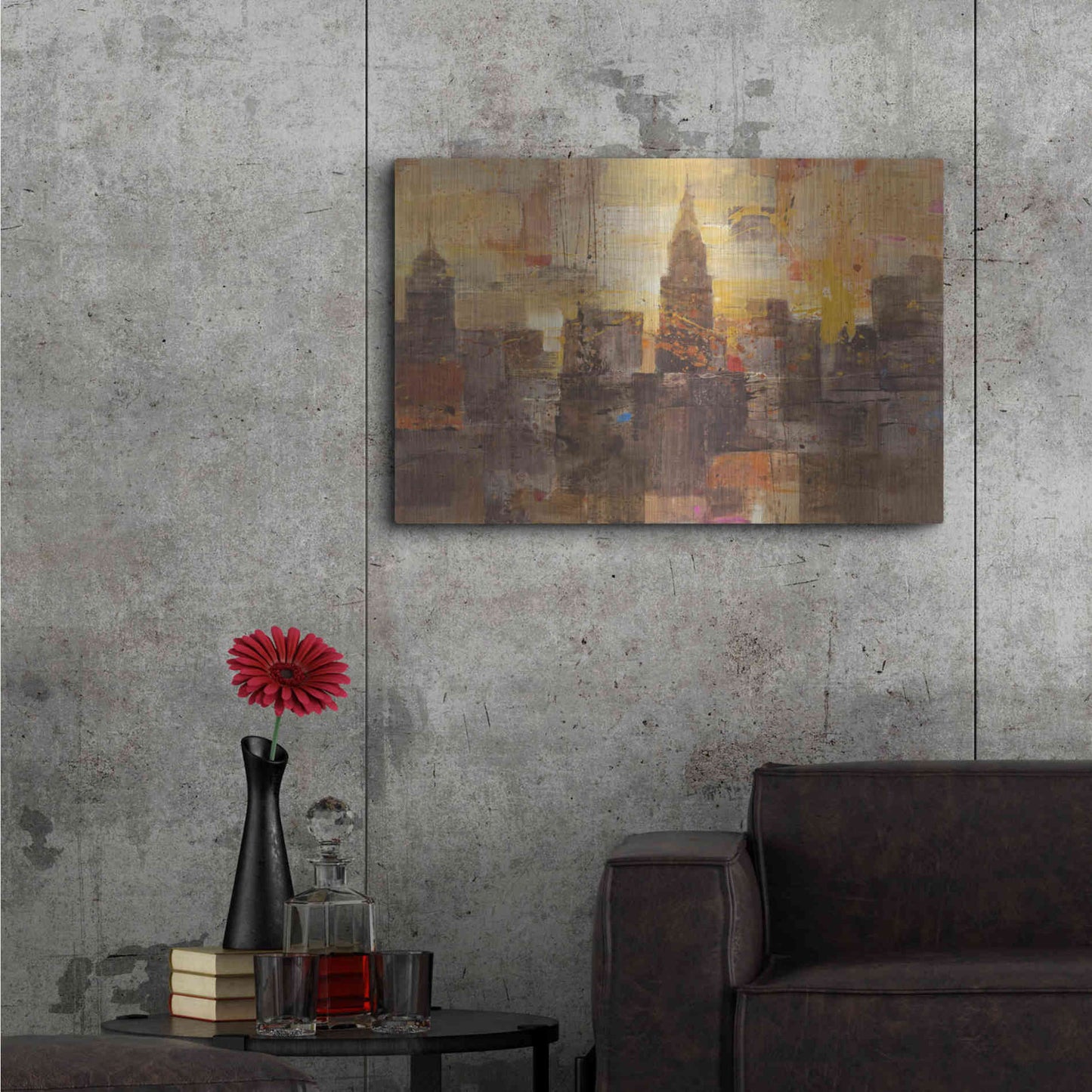 Luxe Metal Art 'Fireworks' by Albena Hristova, Metal Wall Art,36x24