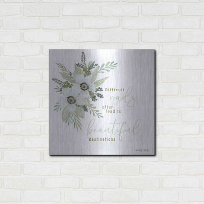 Luxe Metal Art 'Beautiful Destinations' by Cindy Jacobs, Metal Wall Art,24x24