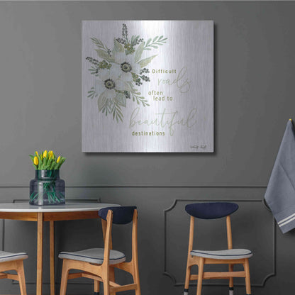 Luxe Metal Art 'Beautiful Destinations' by Cindy Jacobs, Metal Wall Art,36x36