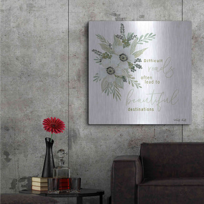 Luxe Metal Art 'Beautiful Destinations' by Cindy Jacobs, Metal Wall Art,36x36