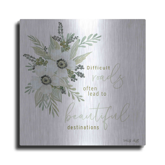 Luxe Metal Art 'Beautiful Destinations' by Cindy Jacobs, Metal Wall Art