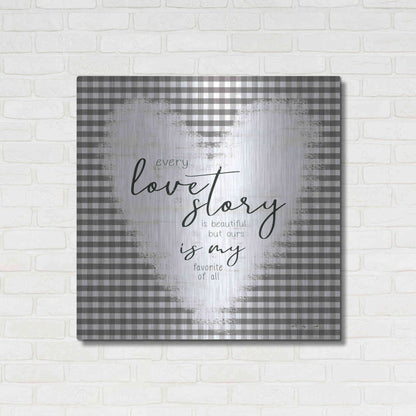 Luxe Metal Art 'Love Story' by Cindy Jacobs, Metal Wall Art,36x36