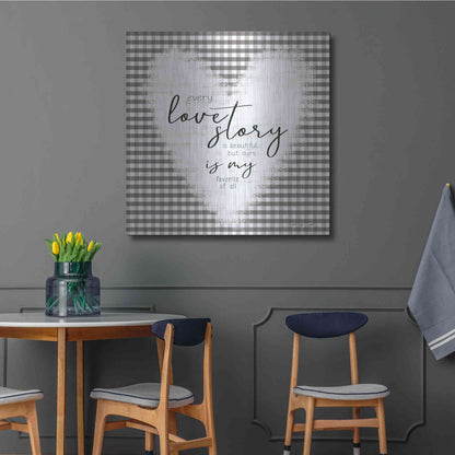 Luxe Metal Art 'Love Story' by Cindy Jacobs, Metal Wall Art,36x36