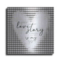 Luxe Metal Art 'Love Story' by Cindy Jacobs, Metal Wall Art