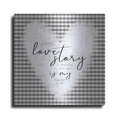 Luxe Metal Art 'Love Story' by Cindy Jacobs, Metal Wall Art