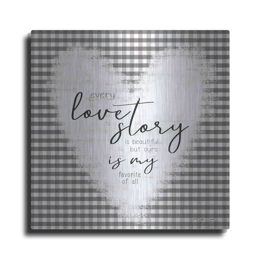 Luxe Metal Art 'Love Story' by Cindy Jacobs, Metal Wall Art