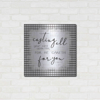 Luxe Metal Art 'Casting All' by Cindy Jacobs, Metal Wall Art,24x24