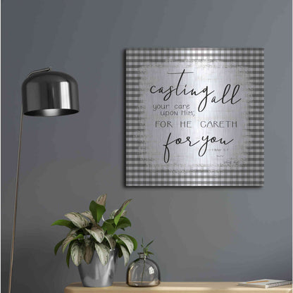 Luxe Metal Art 'Casting All' by Cindy Jacobs, Metal Wall Art,24x24