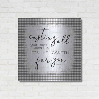 Luxe Metal Art 'Casting All' by Cindy Jacobs, Metal Wall Art,36x36