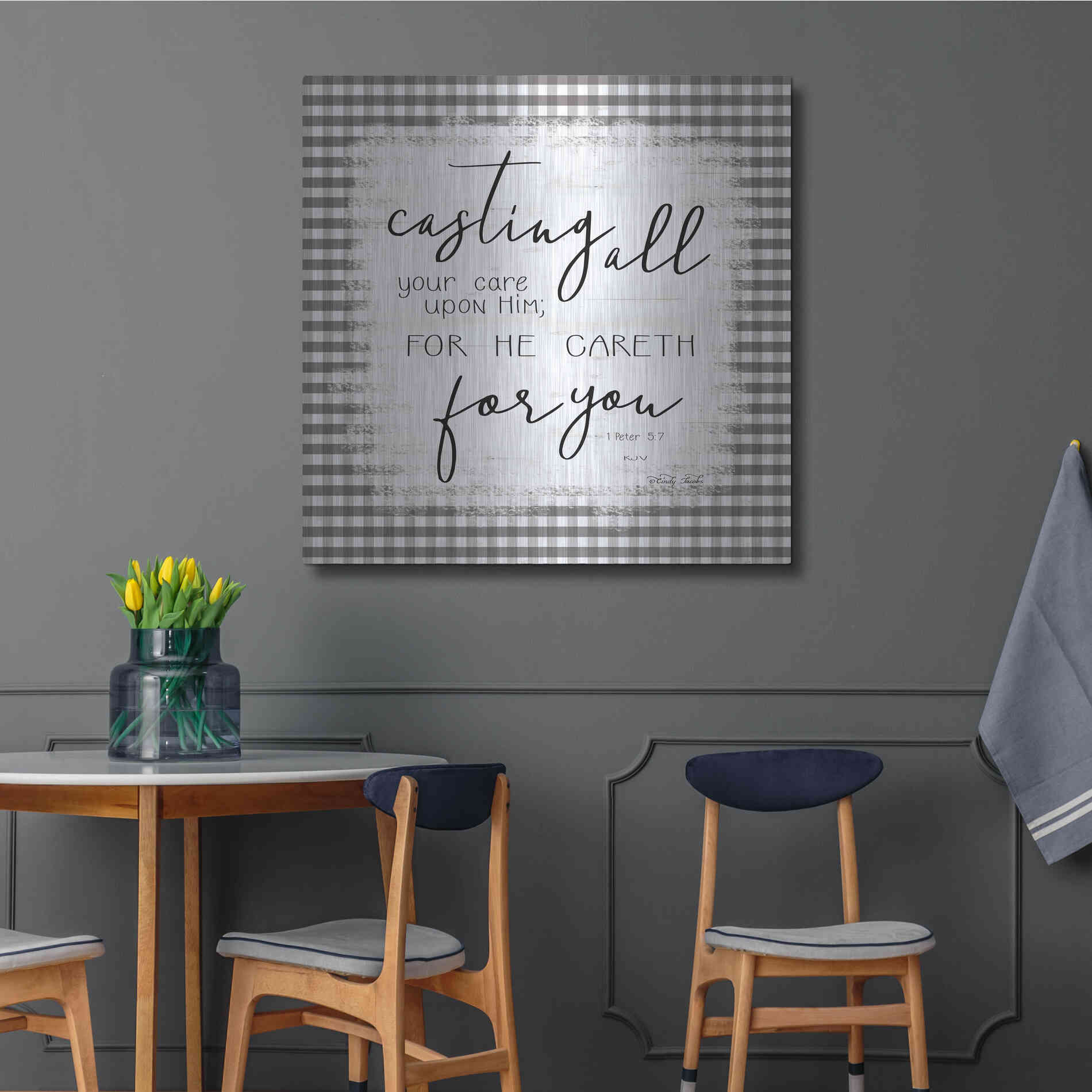 Luxe Metal Art 'Casting All' by Cindy Jacobs, Metal Wall Art,36x36