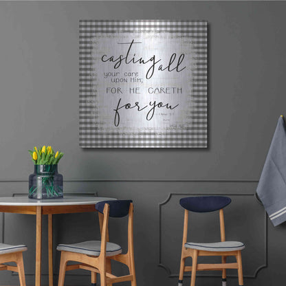 Luxe Metal Art 'Casting All' by Cindy Jacobs, Metal Wall Art,36x36