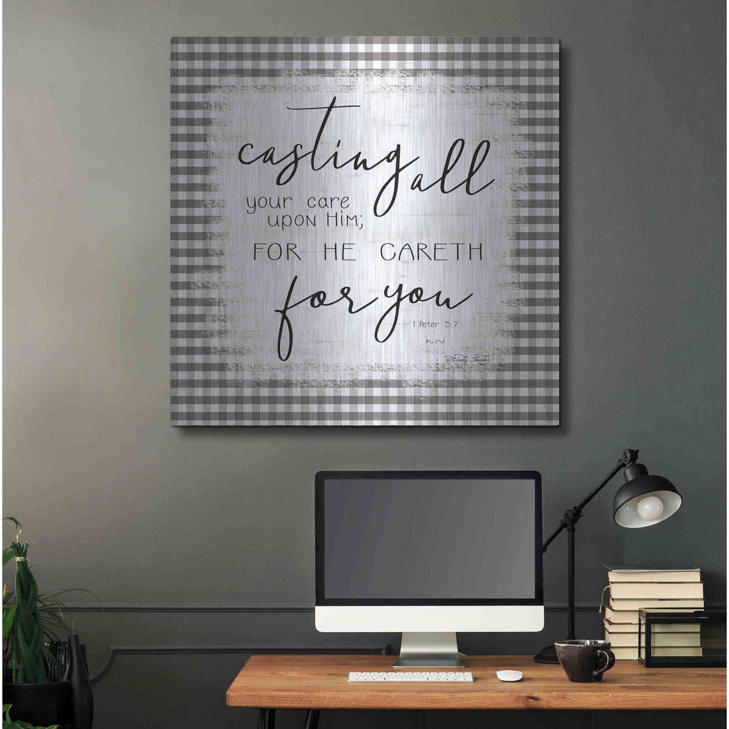 Luxe Metal Art 'Casting All' by Cindy Jacobs, Metal Wall Art,36x36