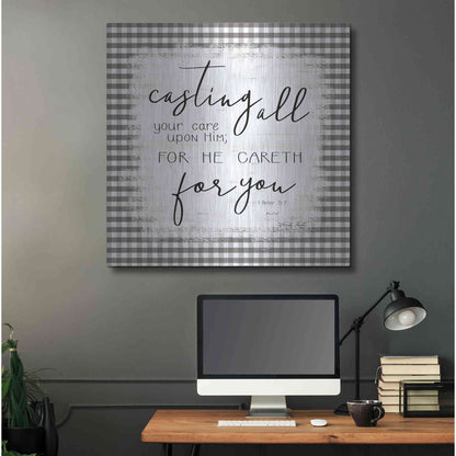 Luxe Metal Art 'Casting All' by Cindy Jacobs, Metal Wall Art,36x36