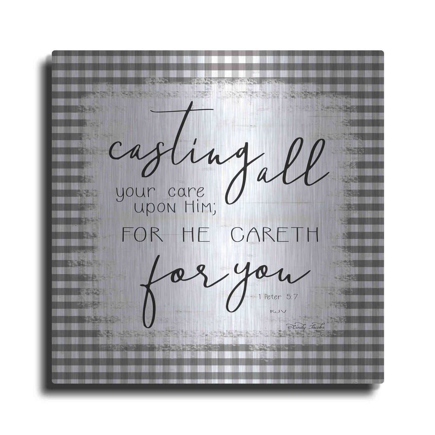 Luxe Metal Art 'Casting All' by Cindy Jacobs, Metal Wall Art